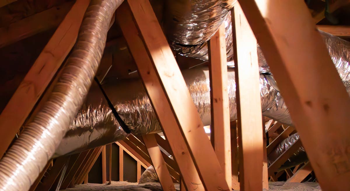 Argyle duct sealing Attic Construction